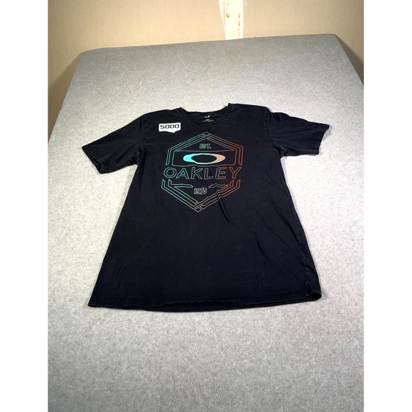 Oakley Other - Oakley Buckle T Shirt Mens XL Black Graphic Print Logo Regular Fit Crew Neck